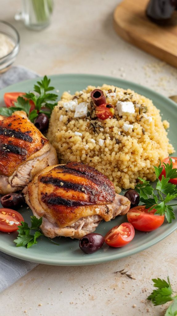 Mediterranean Chicken Thighs with Olives and Tomatoes Recipe