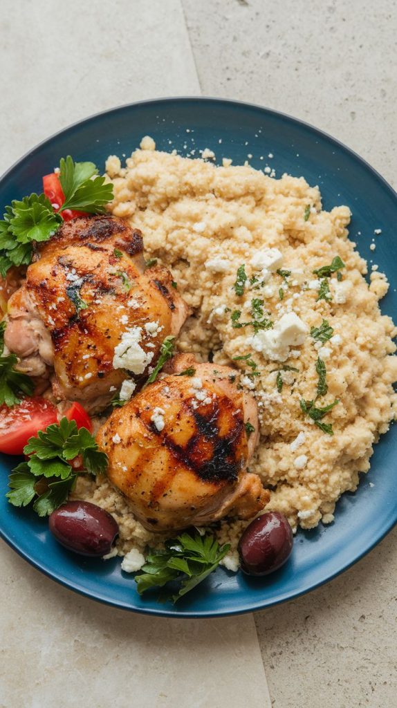 Mediterranean Chicken Thighs with Olives and Tomatoes Recipe