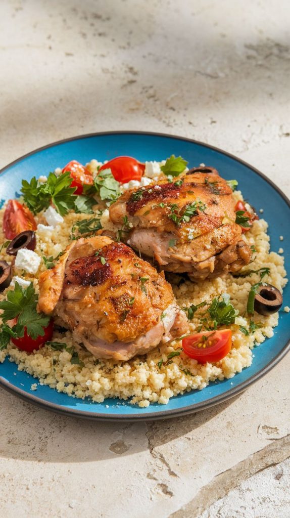 Mediterranean Chicken Thighs with Olives and Tomatoes Recipe