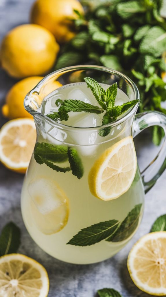 Mint Lemonade Mocktail Recipe