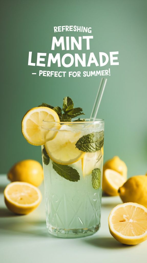 Mint Lemonade Mocktail Recipe