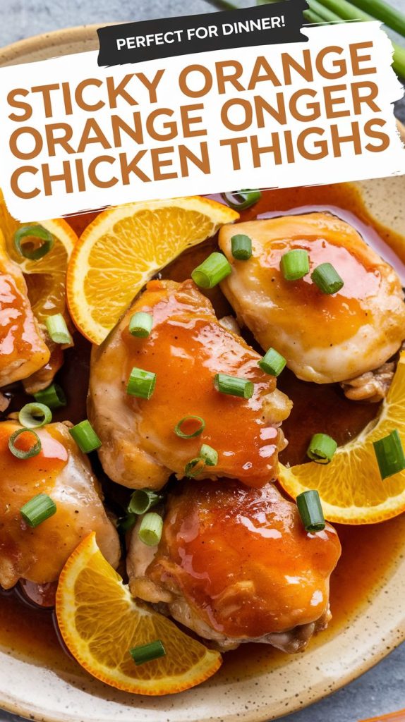 Orange Ginger Chicken Thighs Recipe