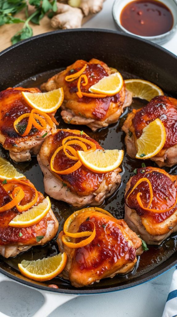 Orange Ginger Chicken Thighs Recipe