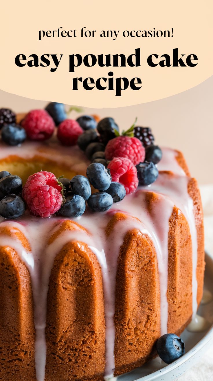 Pound Cake Recipe Dessert Recipe