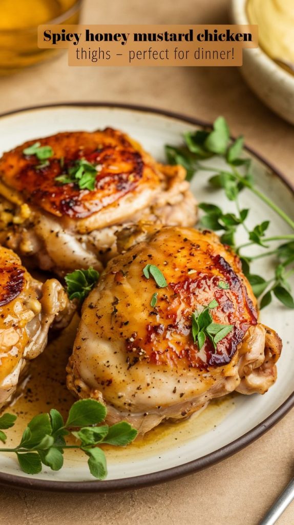 Spicy Honey Mustard Chicken Thighs Recipe