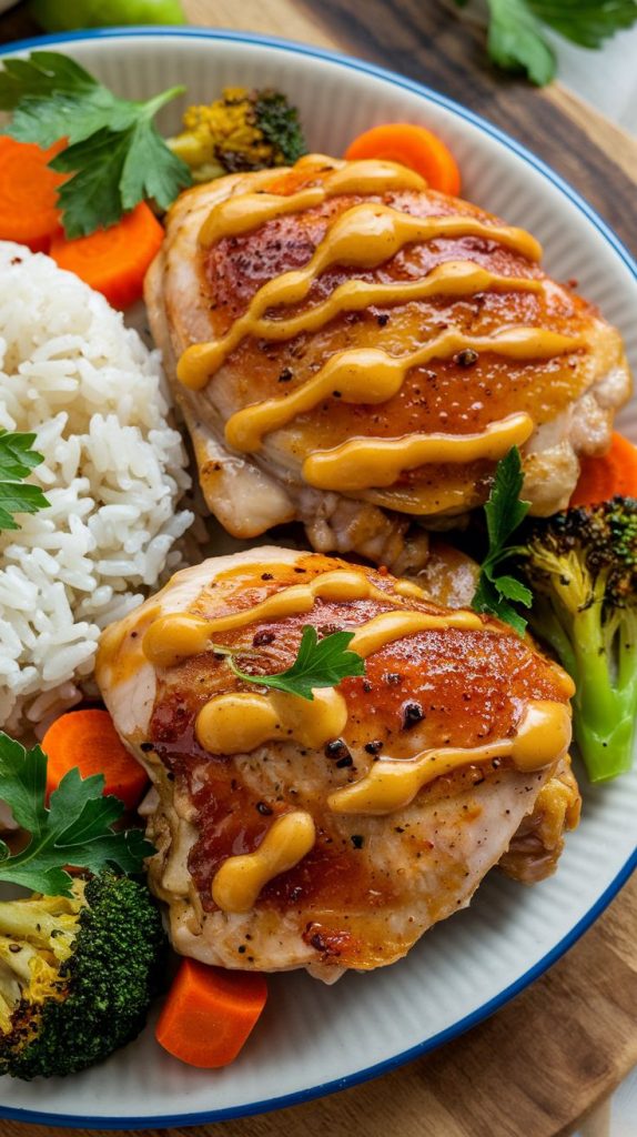 Spicy Honey Mustard Chicken Thighs Recipe