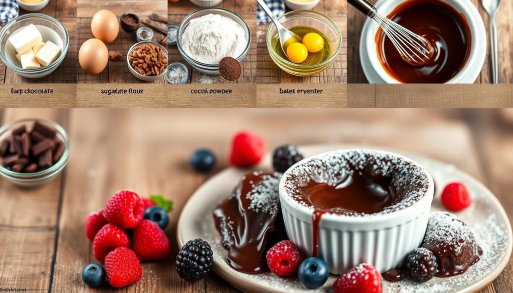 Step-by-Step Instructions for making Keto Chocolate Lava Cake