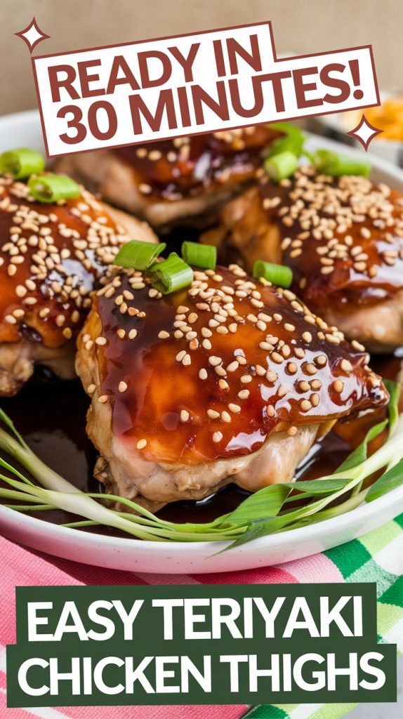 Teriyaki Glazed Chicken Thighs Recipe