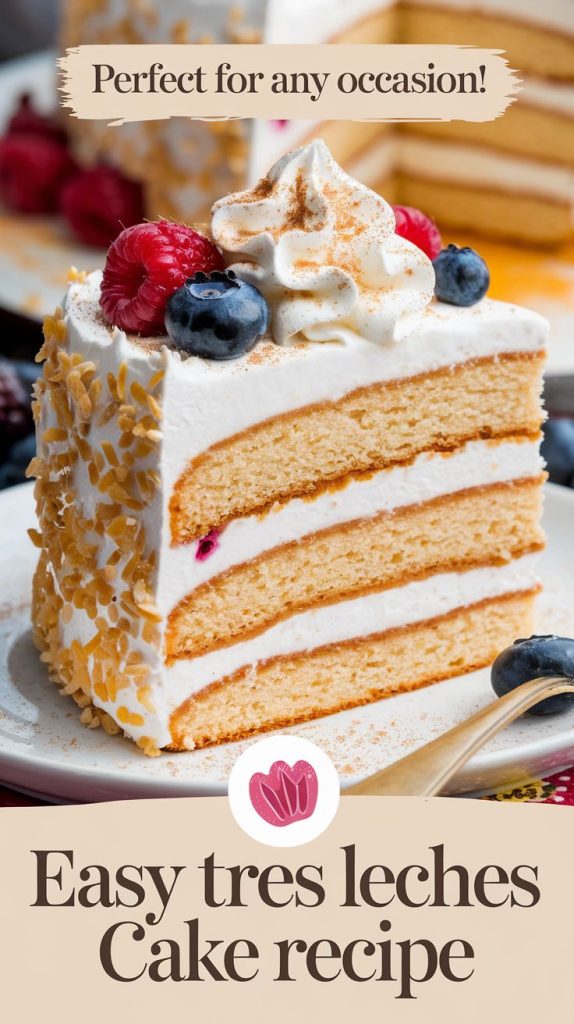 Tres Leches Cake Dessert Recipe