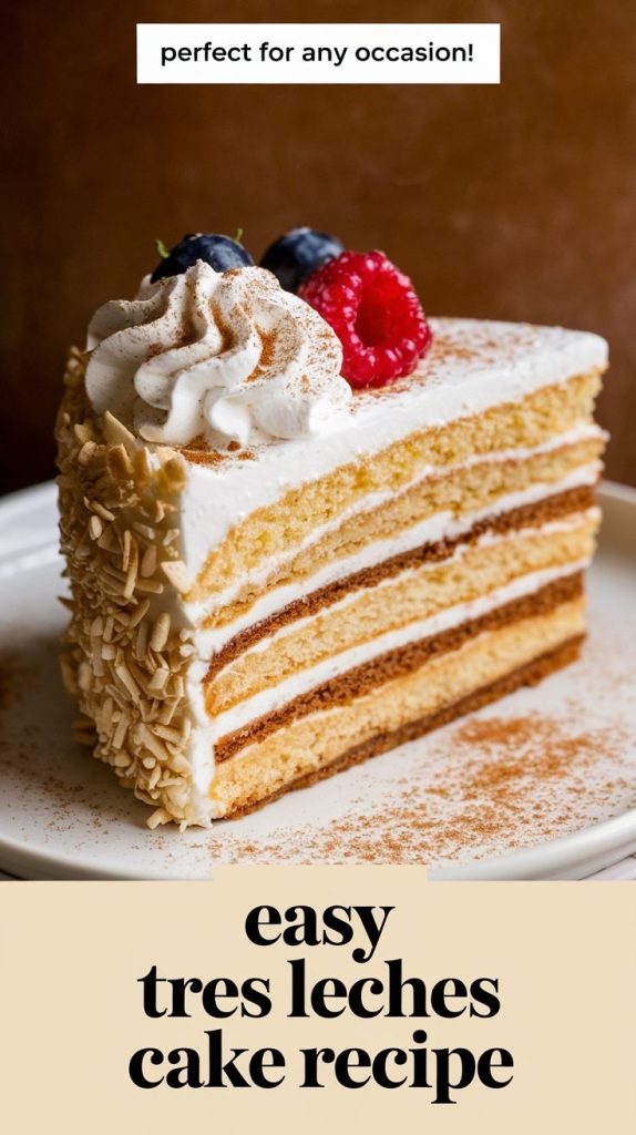 Tres Leches Cake Dessert Recipe