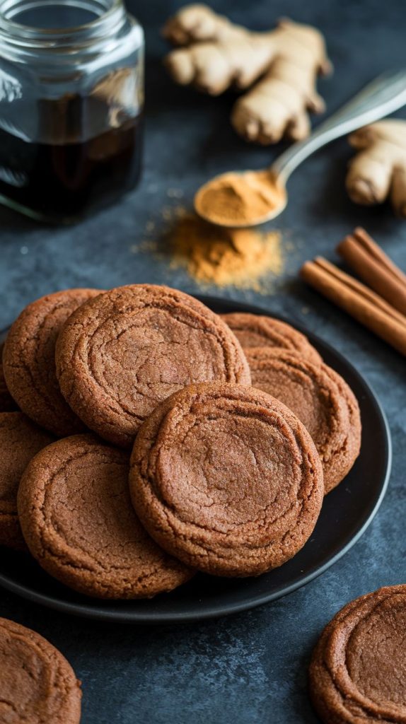 Vegan Molasses Ginger Cookies Recipe