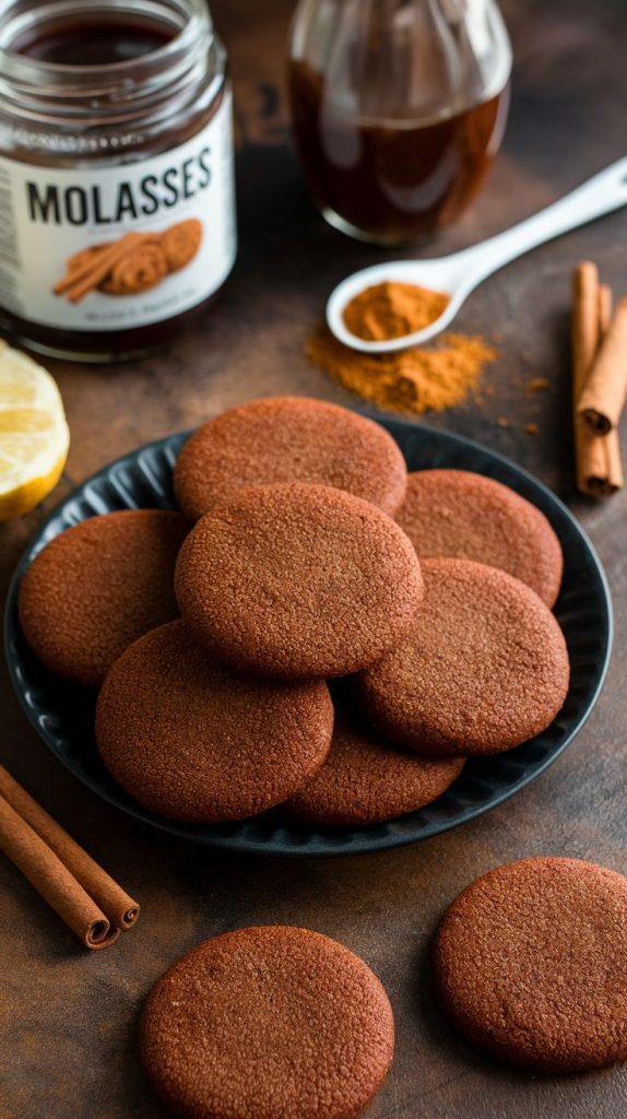 Vegan Molasses Ginger Cookies Recipe