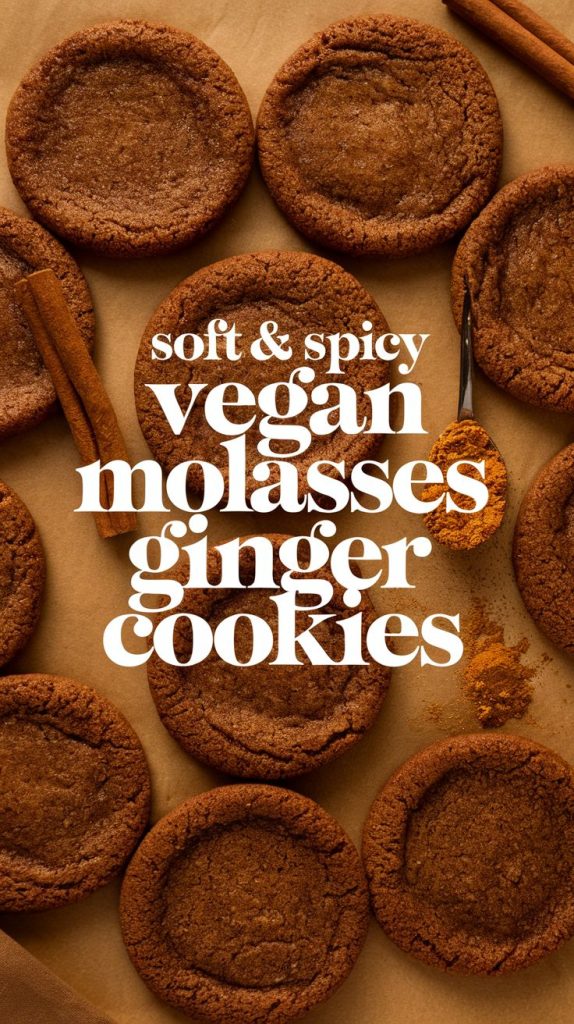 Vegan Molasses Ginger Cookies Recipe