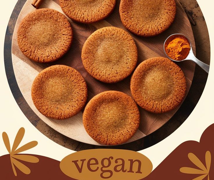 Vegan Molasses Ginger Cookie Recipe