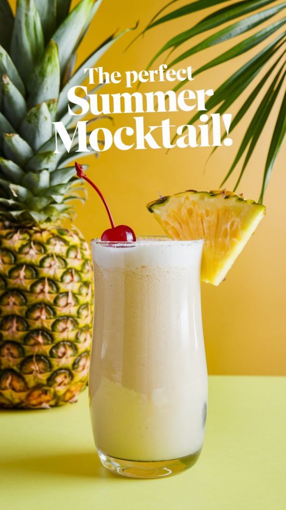 Virgin Piña Colada Mocktail