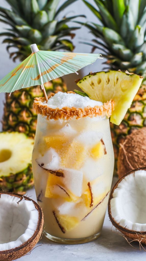 Virgin Piña Colada Mocktail