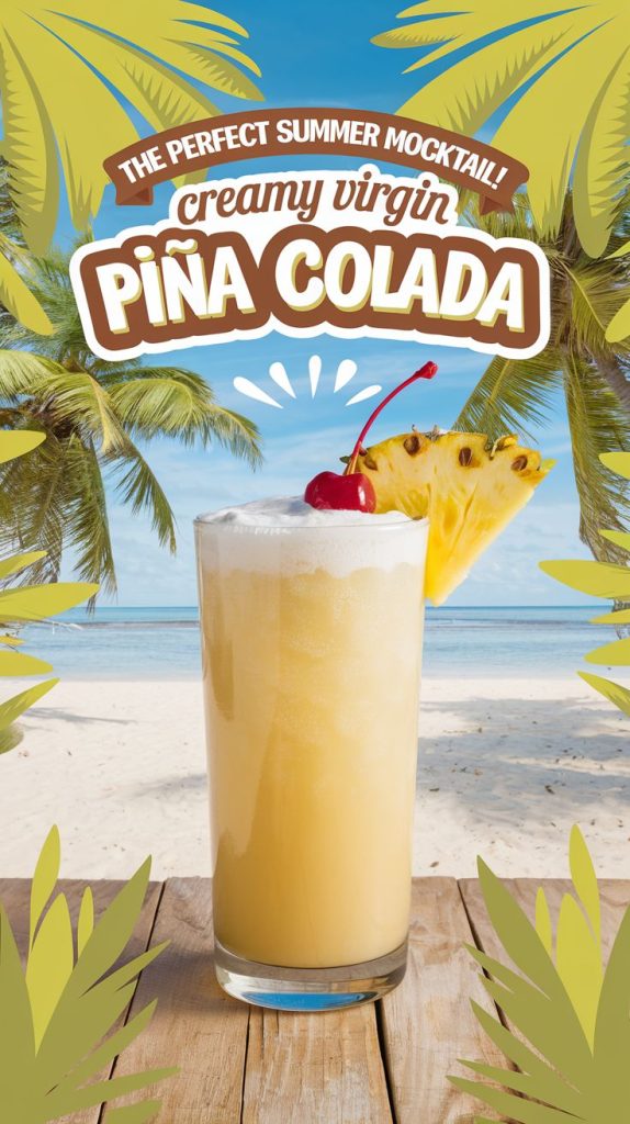 Virgin Piña Colada Mocktail