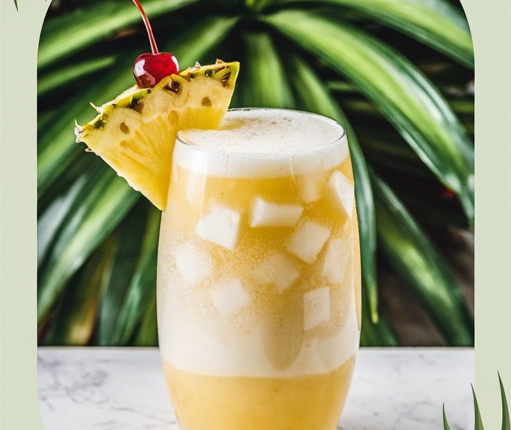 Virgin Piña Colada Mocktail