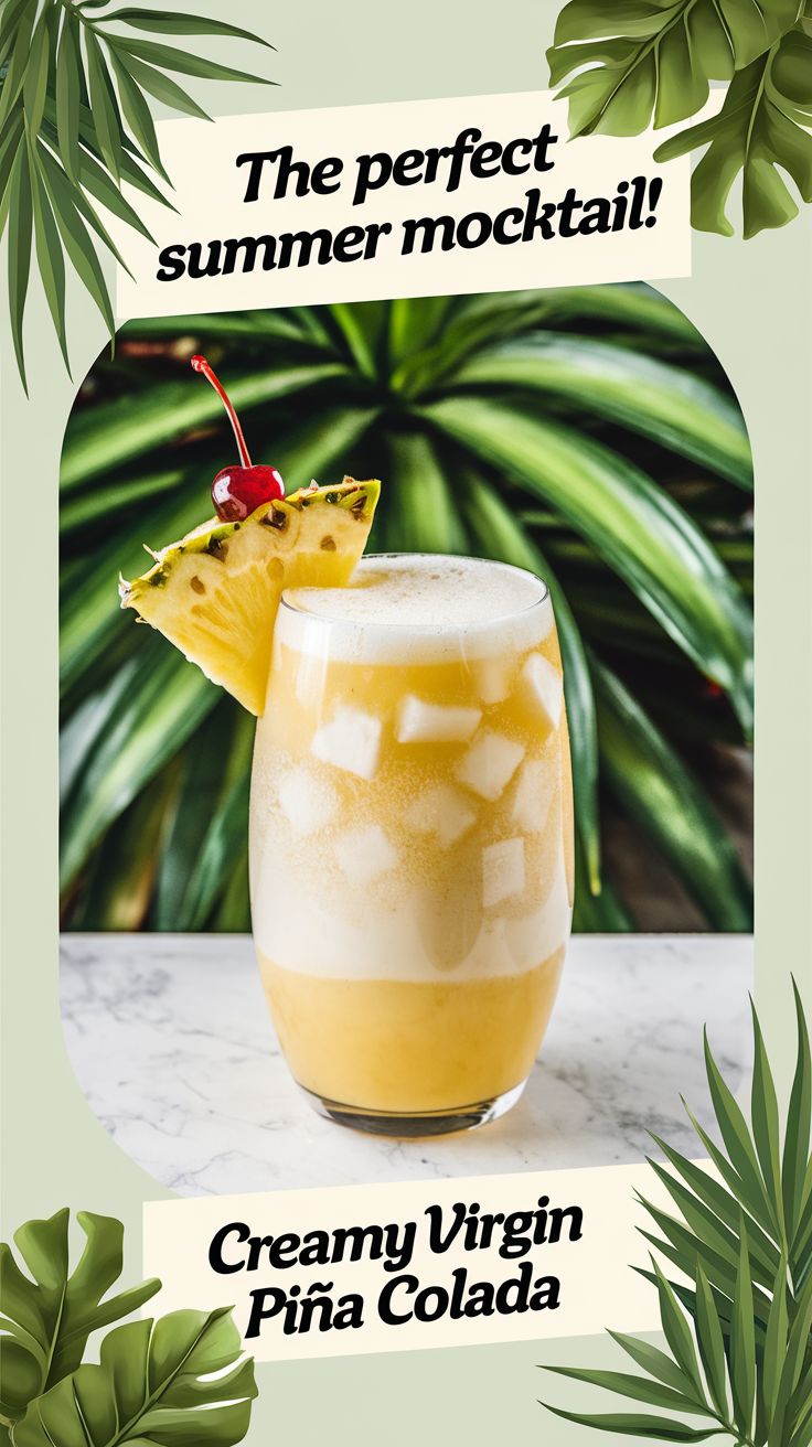 Virgin Piña Colada Mocktail