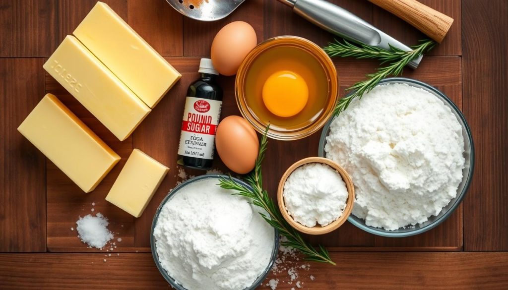 essential pound cake ingredients