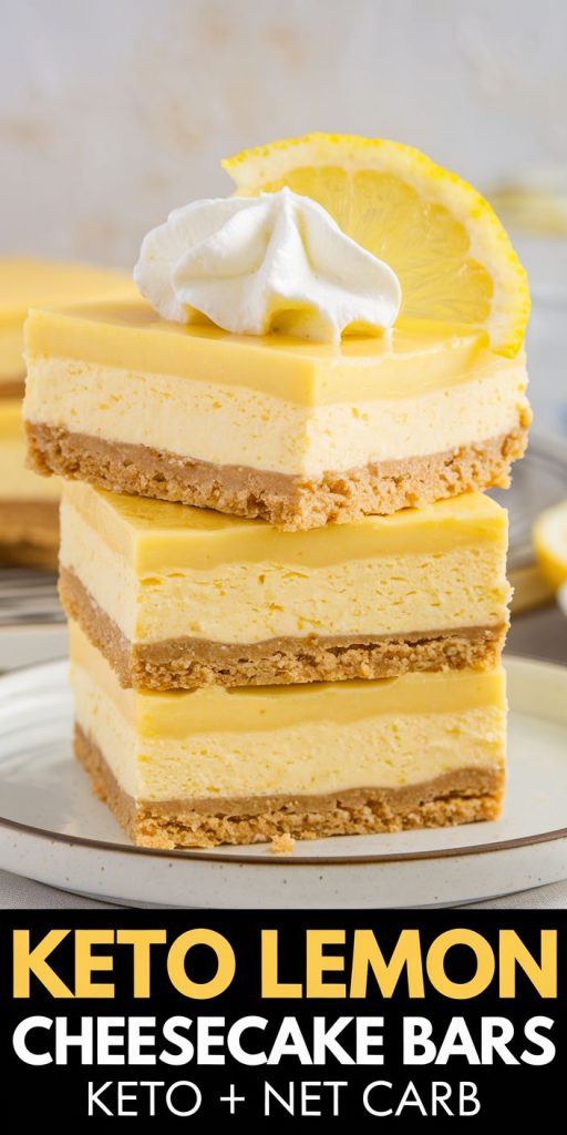 Keto Lemon Cheesecake Bars Recipe