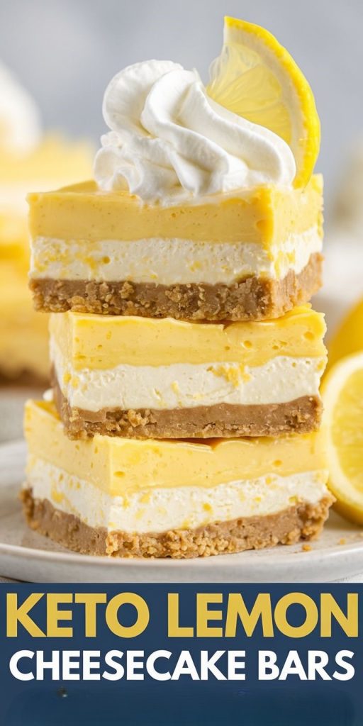 Keto Lemon Cheesecake Bars Recipe