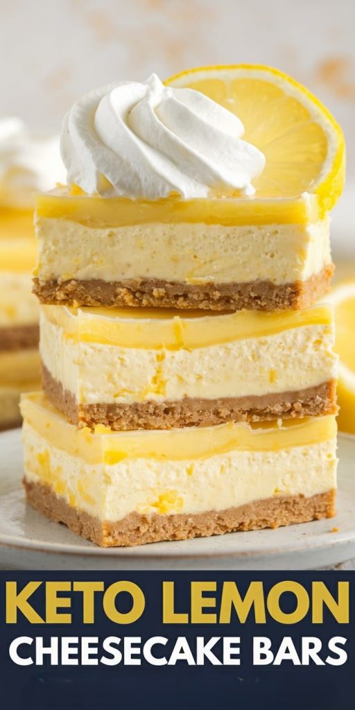 Keto Lemon Cheesecake Bars Recipe