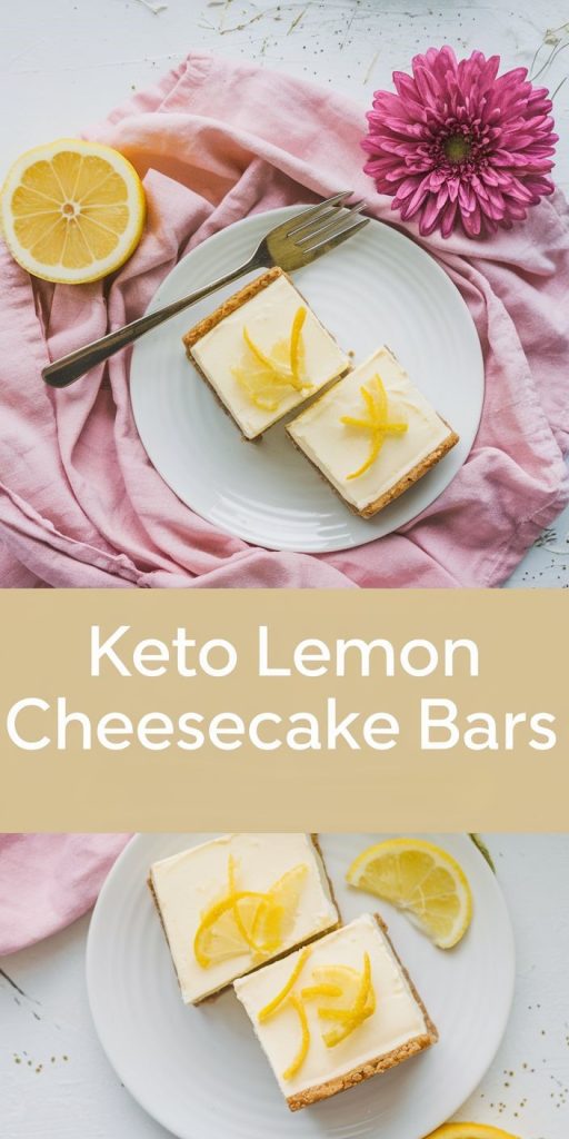 Keto Lemon Cheesecake Bars Recipe