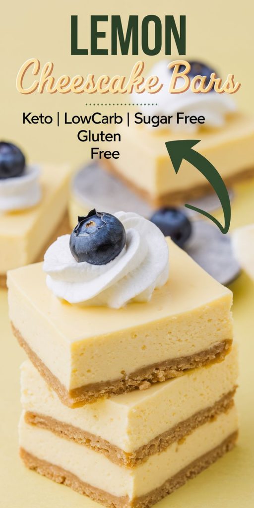 Keto Lemon Cheesecake Bars Recipe