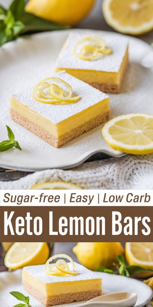 Keto Lemon Cheesecake Bars Recipe