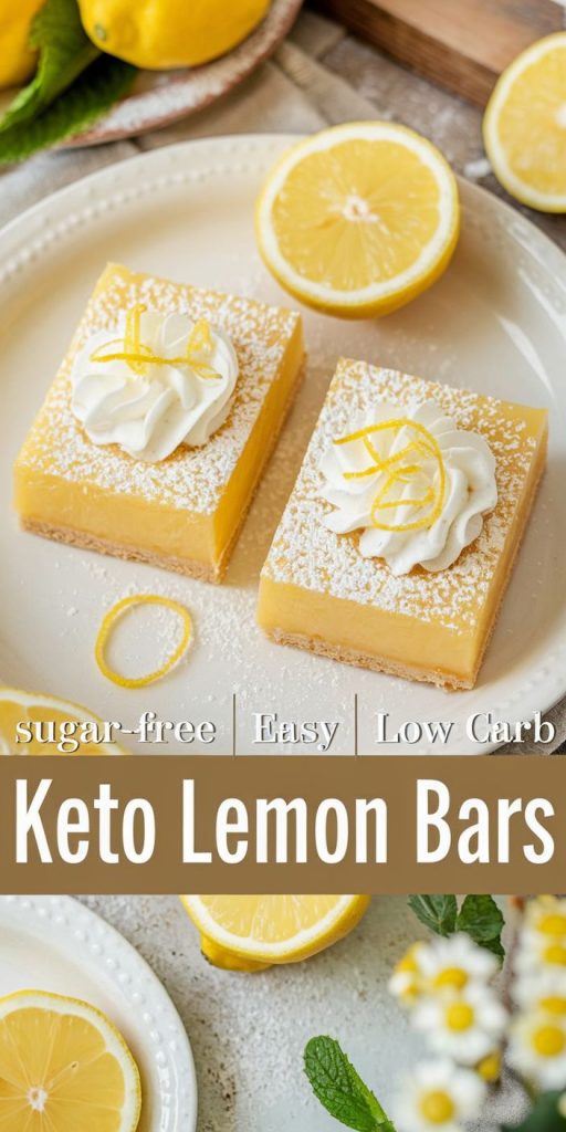 Keto Lemon Cheesecake Bars Recipe