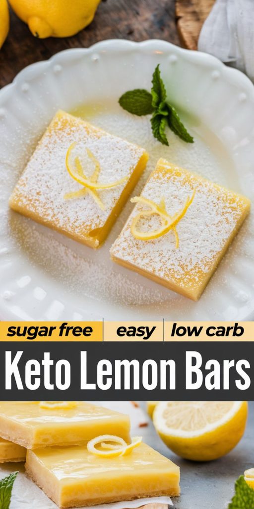 Keto Lemon Cheesecake Bars Recipe