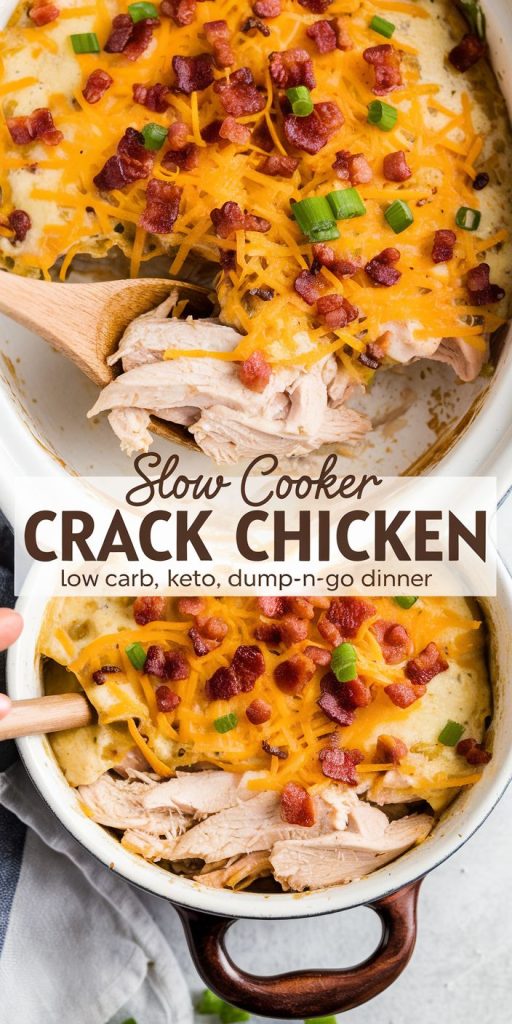 Keto low carb Chicken Bacon Ranch Casserole Recipe