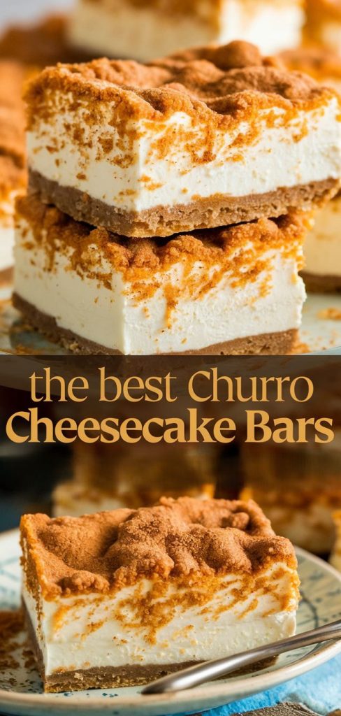 No Bake Keto Churro Cheesecake Bars Recipe