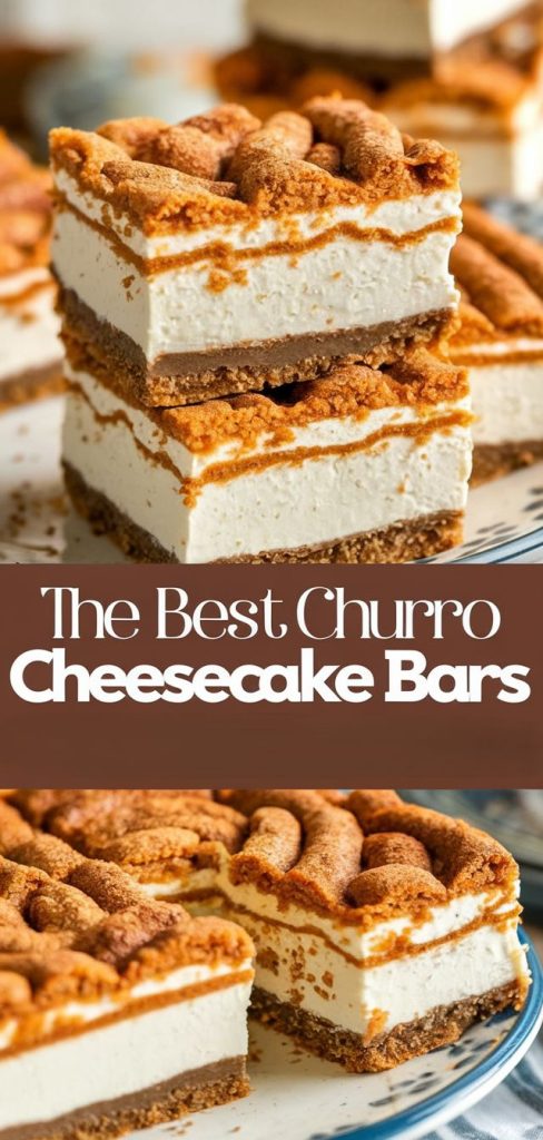 No Bake Keto Churro Cheesecake Bars Recipe