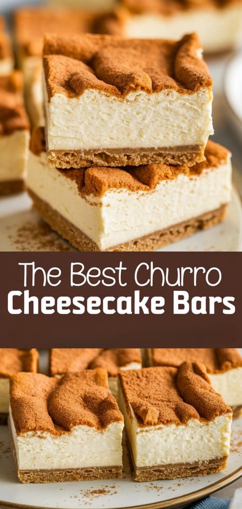 No Bake Keto Churro Cheesecake Bars Recipe