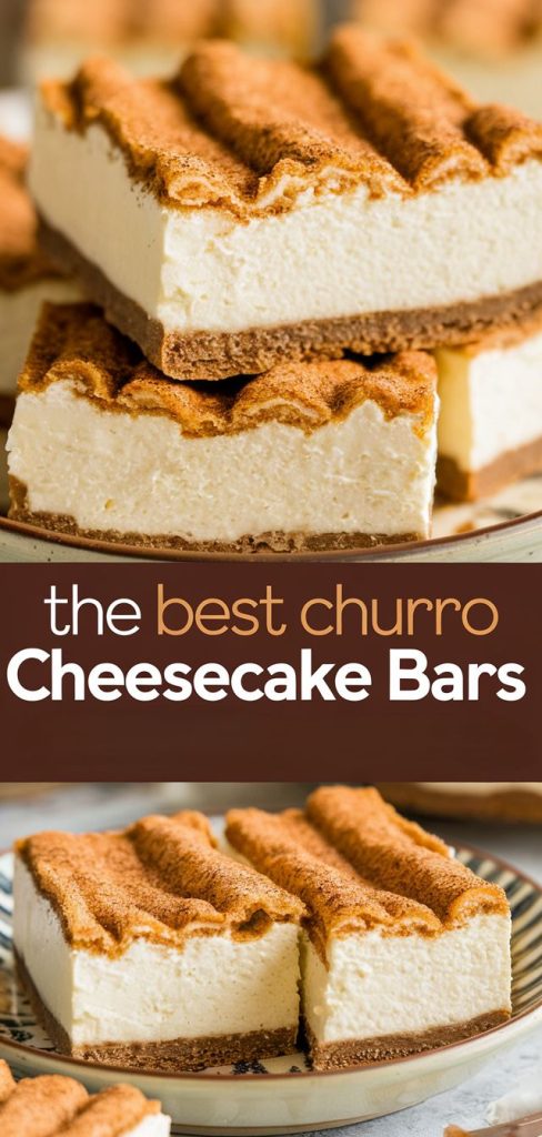 No Bake Keto Churro Cheesecake Bars Recipe