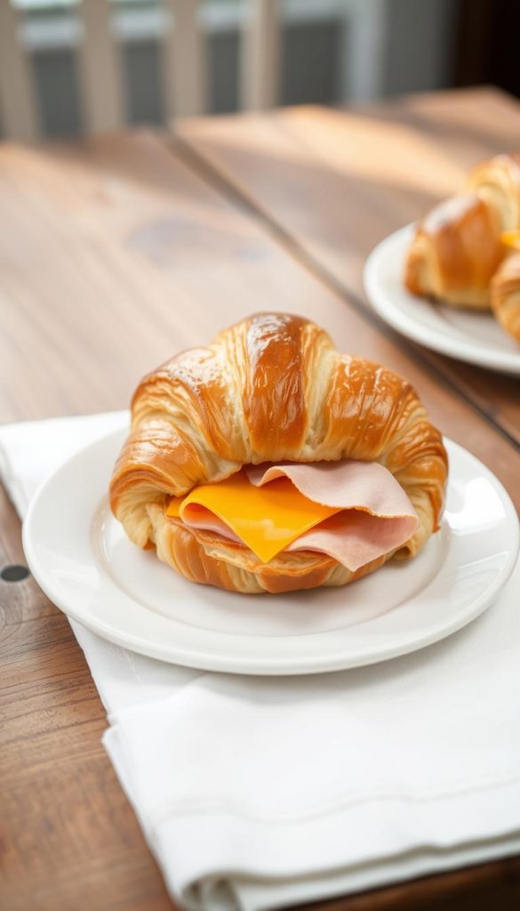 easy ham and cheese croissants easy ham and cheese croissants